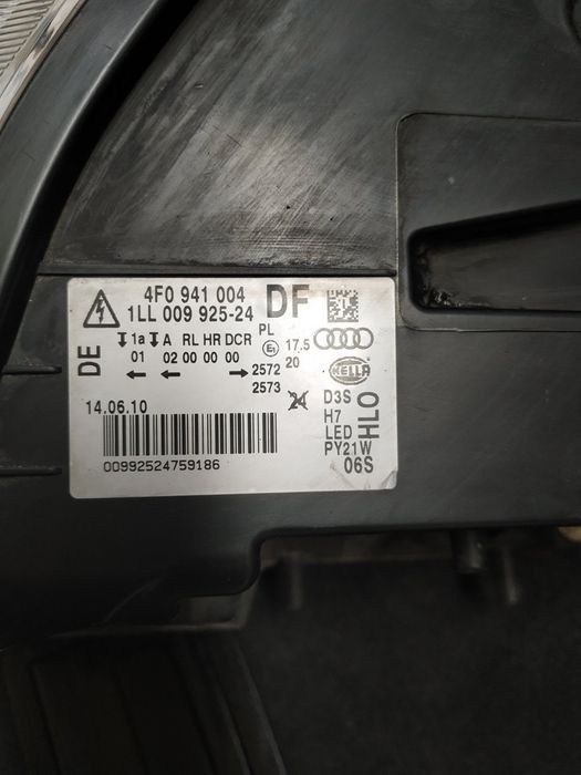 Оригинални фарове за Audi a6 4f facelift Ауди hella необорудвани