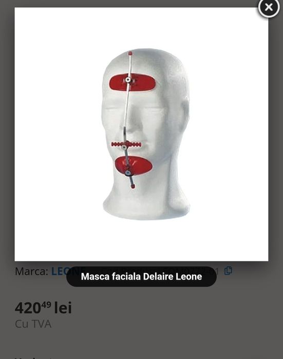 Masca faciala verticala ortodontica