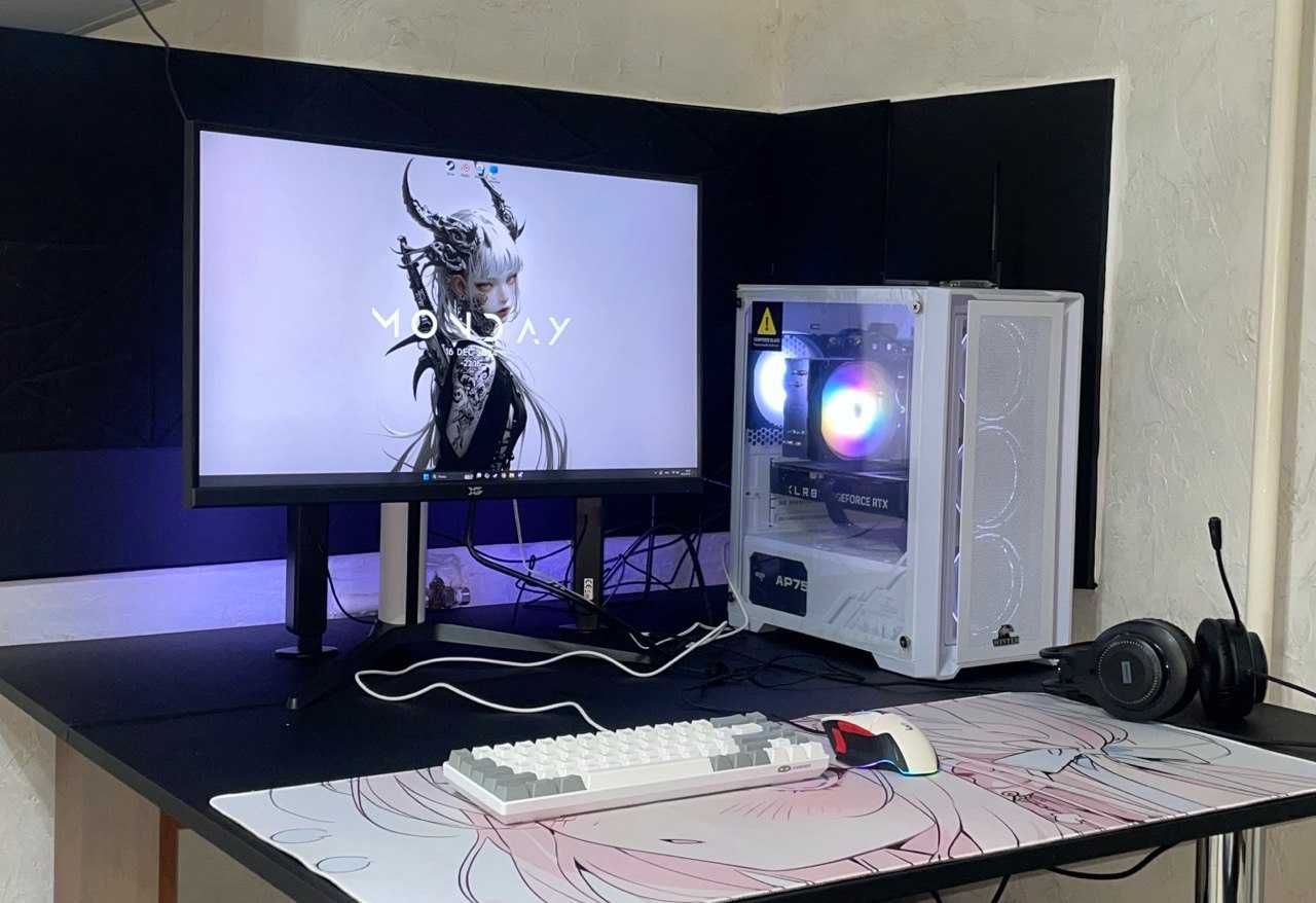 В шикарном состояний продаю компьютер RTX4060TI БЕЛЫЙ)