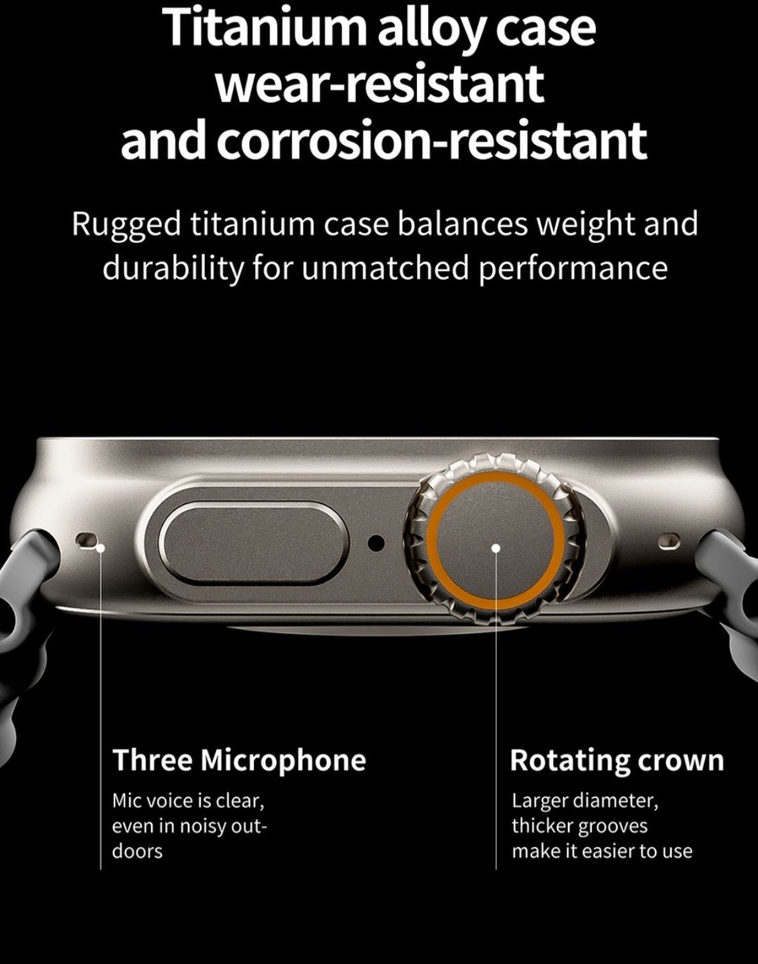 Смарт watch (часовник)8 Ultra, разговори, NFC, следене на здравни пока