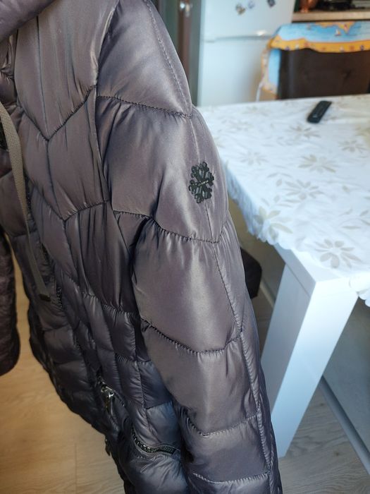 Черно дамско яке есен зима размер 38/40 (М/Л)