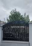 Gard din fier forjat și rigle de tabla