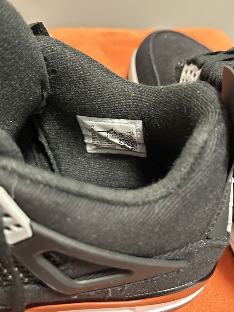 Jordan 4 Black canvas