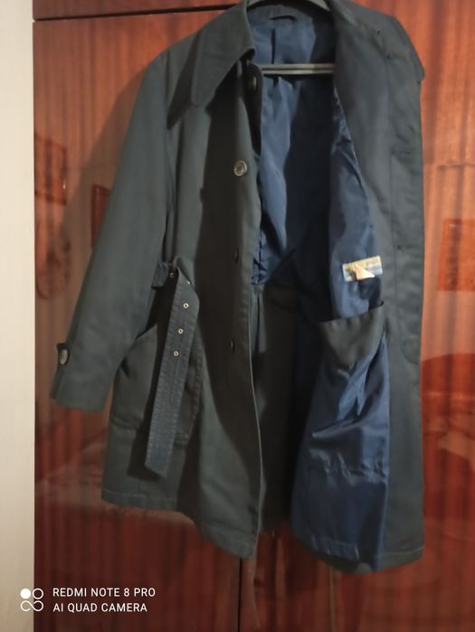 Мъжки шлифер син