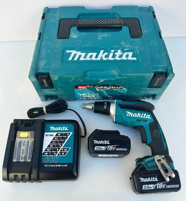 Makita DFS452 - Безчетков винтоверт за гипсокартон като нов!