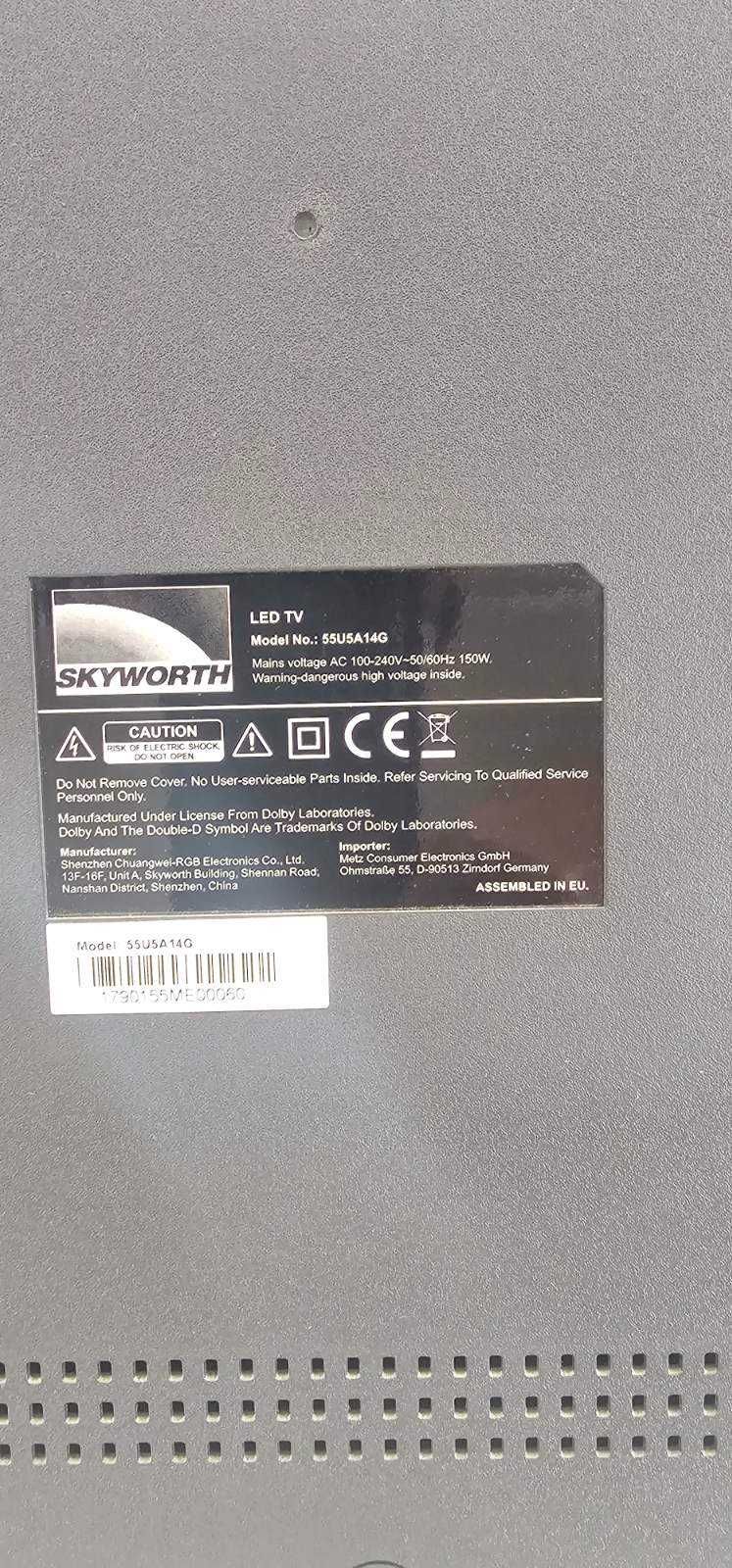 SKYWORTH LED TV 55'' LED SMART 55U5A14G 7мо поколение смарт! топ!