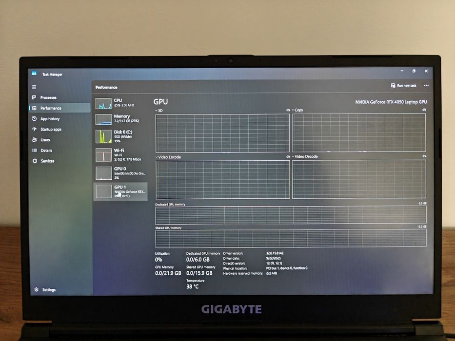 Laptop gaming Gigabyte MF5