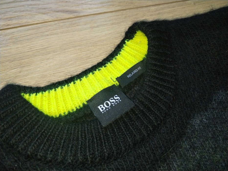 Hugo Boss Mountain Forest Пуловер Микс Вълна Алпака Мъжки Размер M