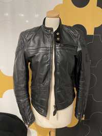 Geaca piele neagra biker Belstaff dama S