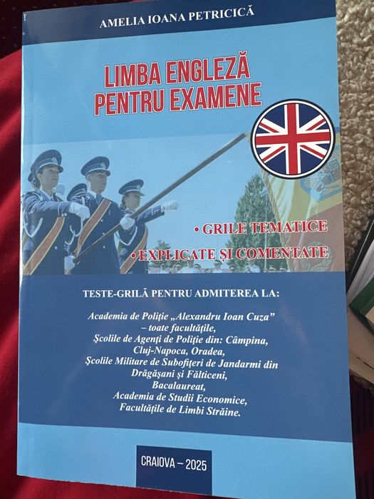 Vând cărți pentru Admiterea la Academia de Poliție-noi nouțe