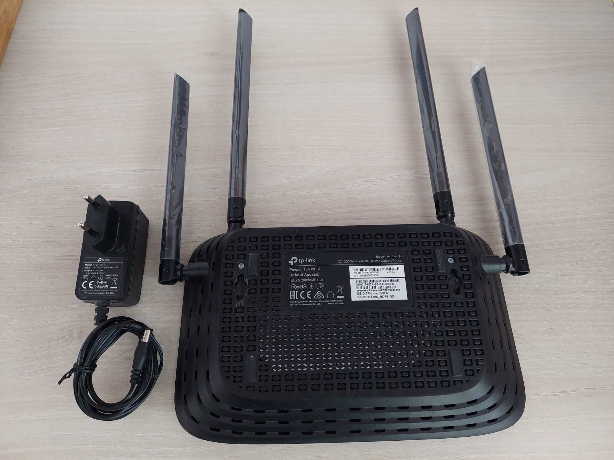 Router tp-link Archer A6, dualband ca nou.