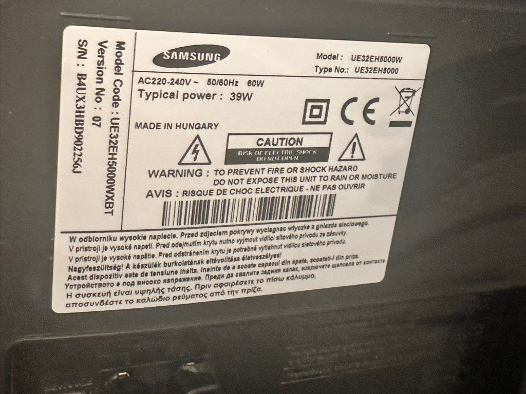 Televizor samsung UE32EH5000WXBT 80 cm full hd