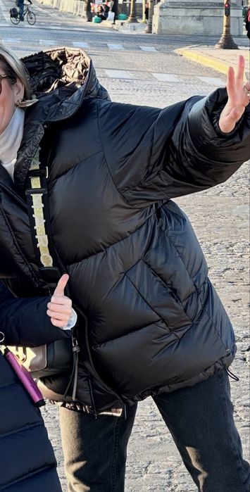 geaca cu puf supradimensionata