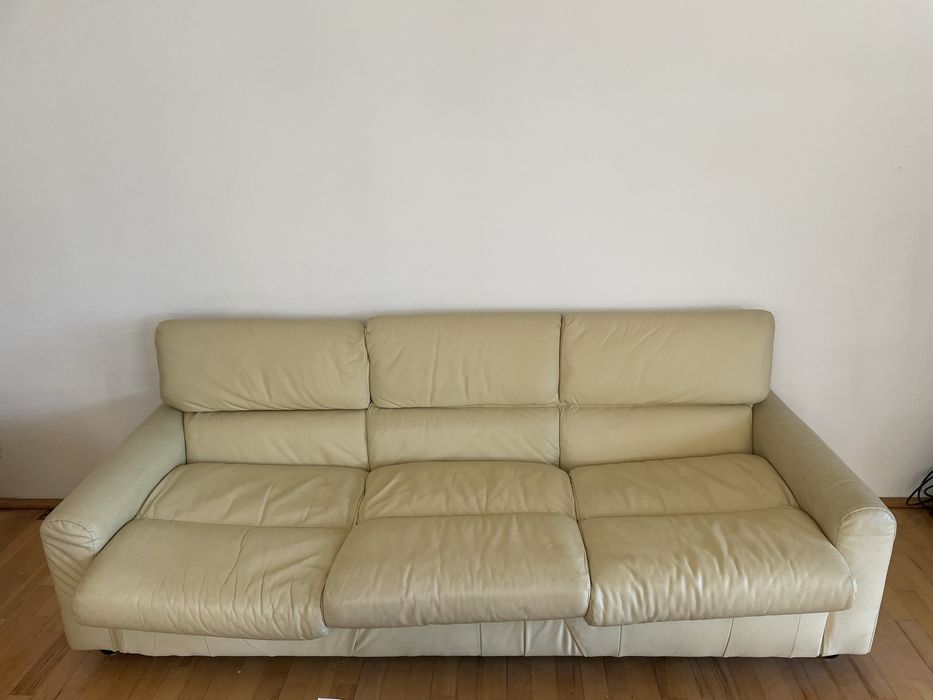 Canapele set piele naturala