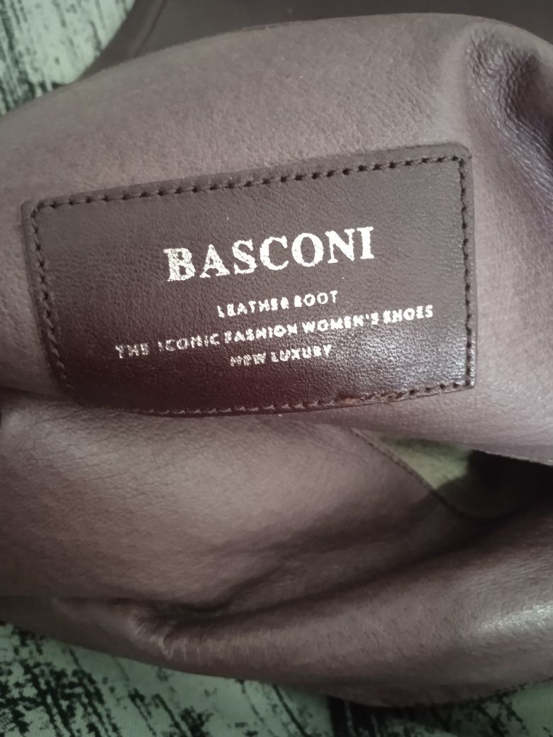 Продам сапоги BASCONI длинные, евро зима, кож-е.