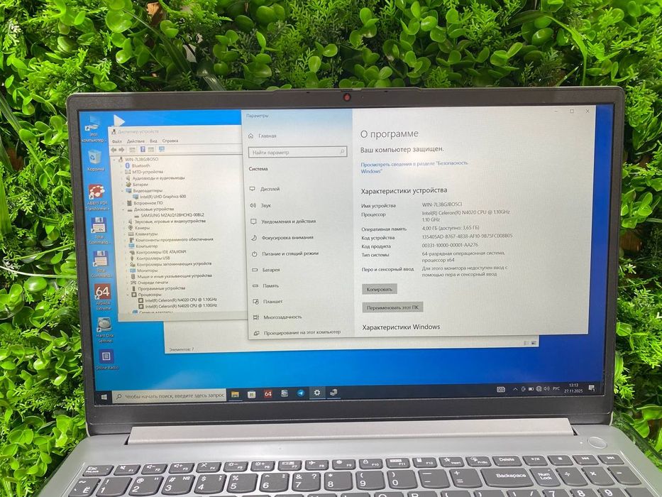 Lenovo office noutbuk holati ideal ddr4 4/128 SSD nvme