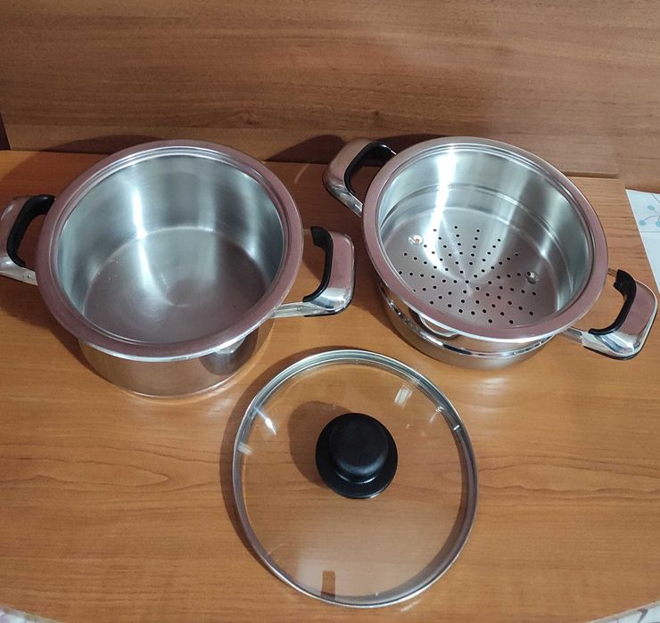 Комплект масивни немски тенджери от 3 части