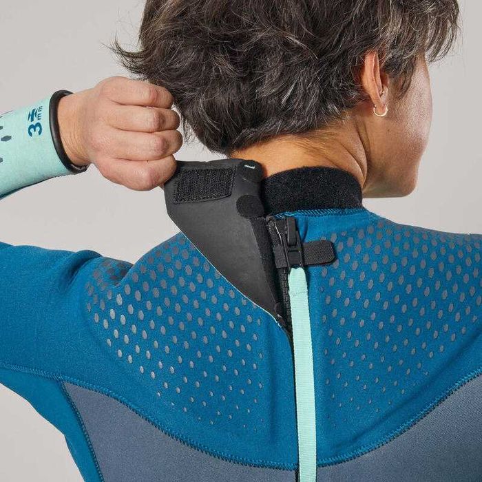 Combinezon scufundări neopren 3mm - SCD 500 Albastru Damă-măr.M