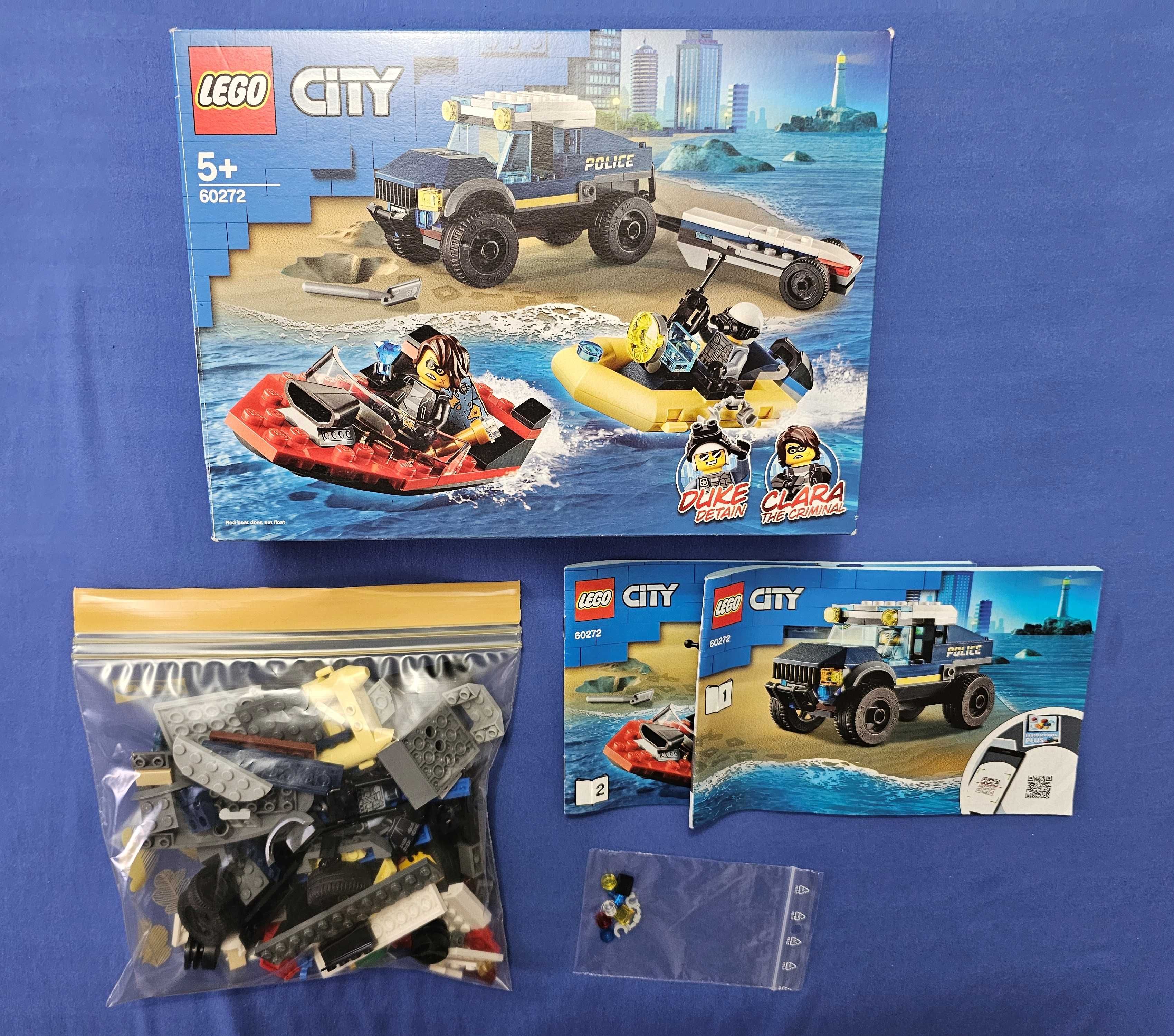 LEGO City Police: Transportul barcii Politiei de elita, 166 piese