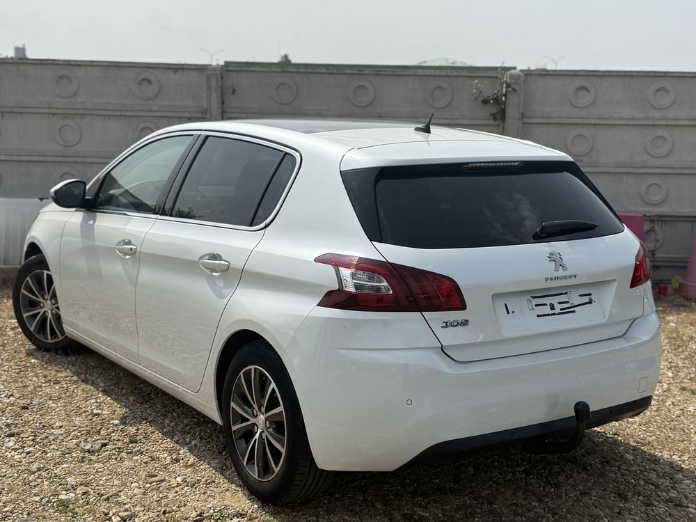 Peugeot 308 / 1.6 benzina / 2014 Euro 6 / Panoramic / Alb perlat
