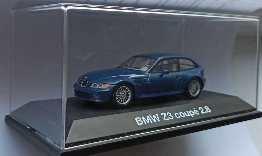 Macheta BMW Z3 Coupe 2.8 E36 1998 albastru - Schuco 1/43