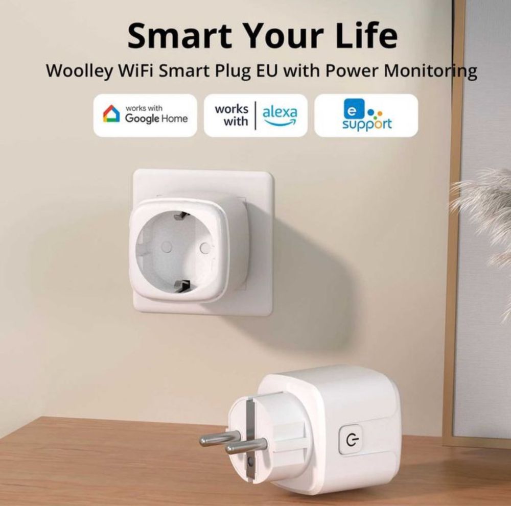 Wifi Смарт контакт с моноторинг