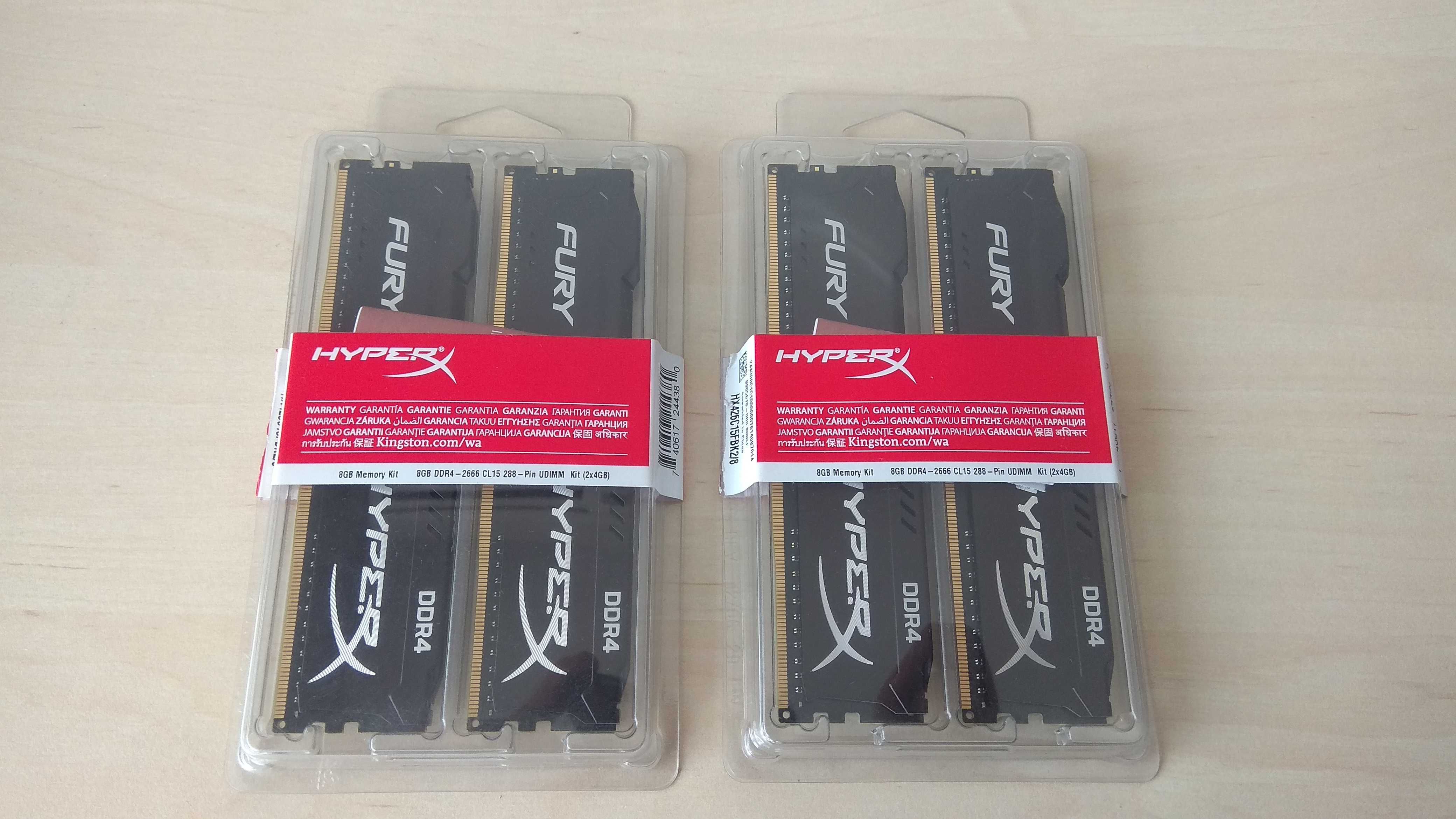 Рам Памет Kingston HyperX Fury 4 x 4 gb (16gb) 2666MHz