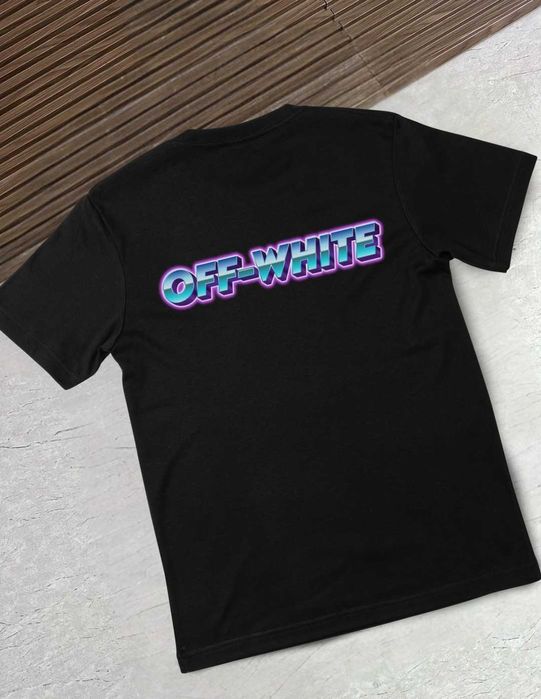 OFF-WHITE мъжка тениска , маркова тениска , черна тениска , памучна