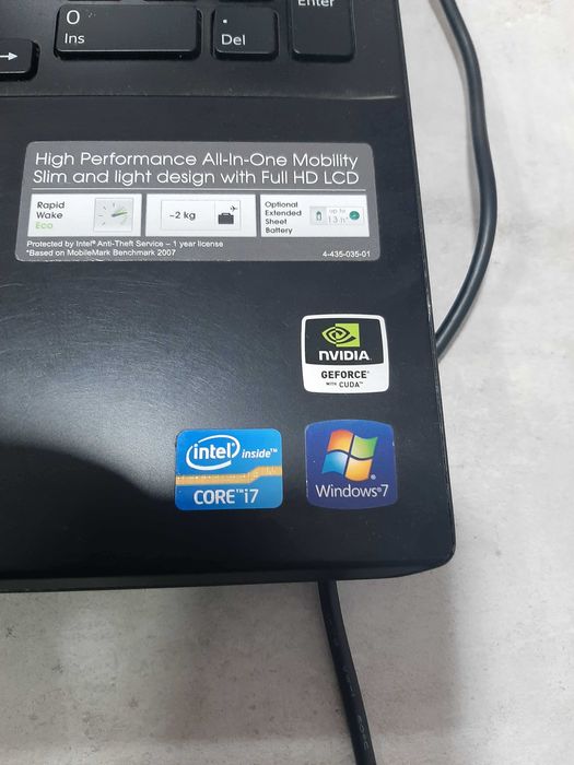 Лаптоп Sony Vaio ,Win 10 Pro, 500GB , 8 Ram, Core i7 , 1080HD