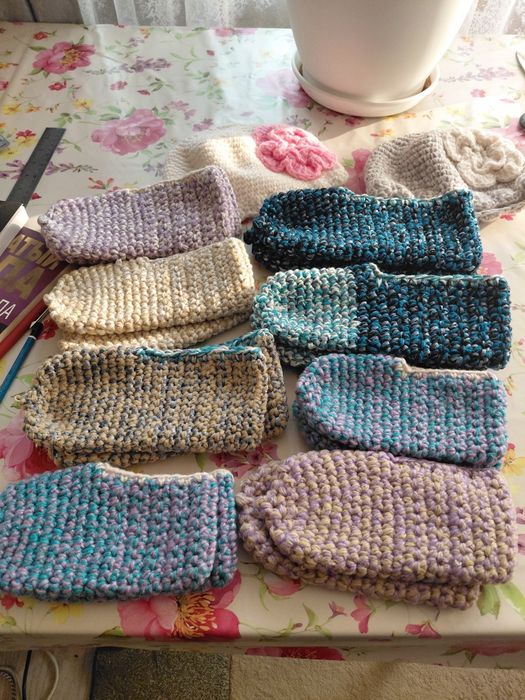 Тапочки домашние из пряжи