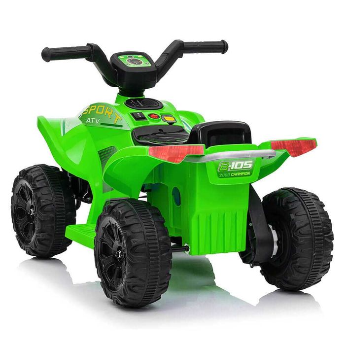 ATV electric pt copii JS320,verde,CADOU:Nr inmatriculare personalizat!