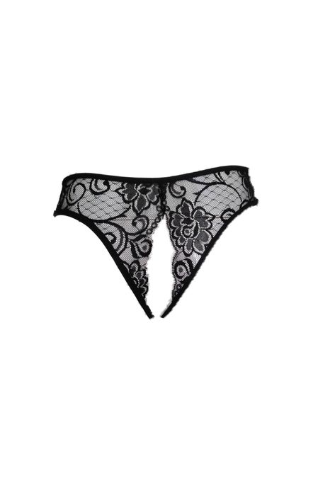 Chiloti Open Crotch cu Broderie Florala, Marime S, diverse culori