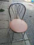 Vand scaun din metal cu spatar