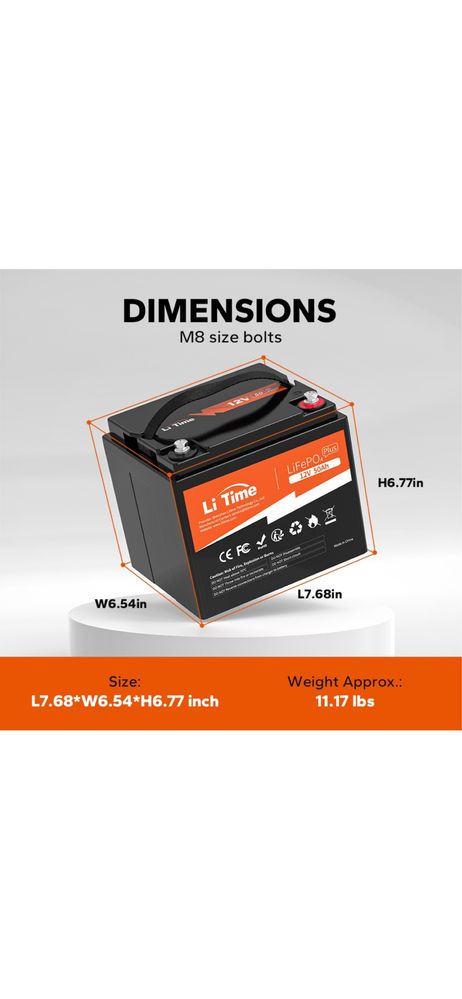 Baterie LiFePo4 12v 50ah Li Time