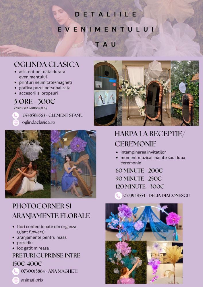 Harpă la evenimente