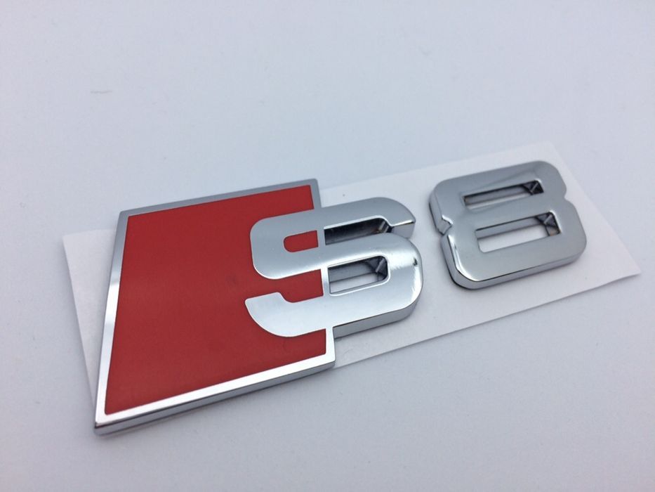 Emblema Audi S8 spate crom