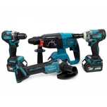 Set scule electrice Werstil 4 in 1 cu 3 baterii 24V 5Ah + valiza