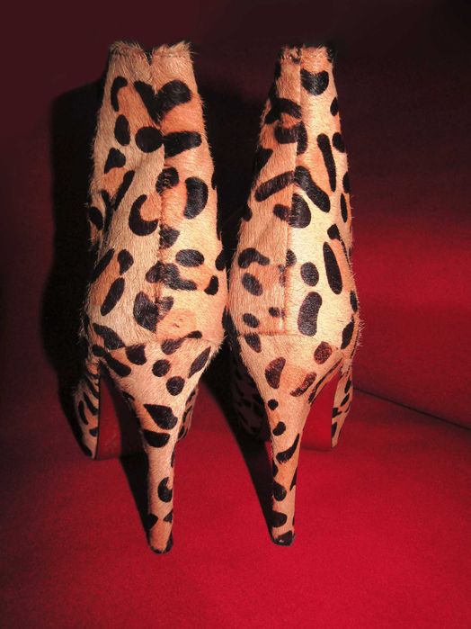 Christian Louboutin Елегантни Боти С Косъм От Пони