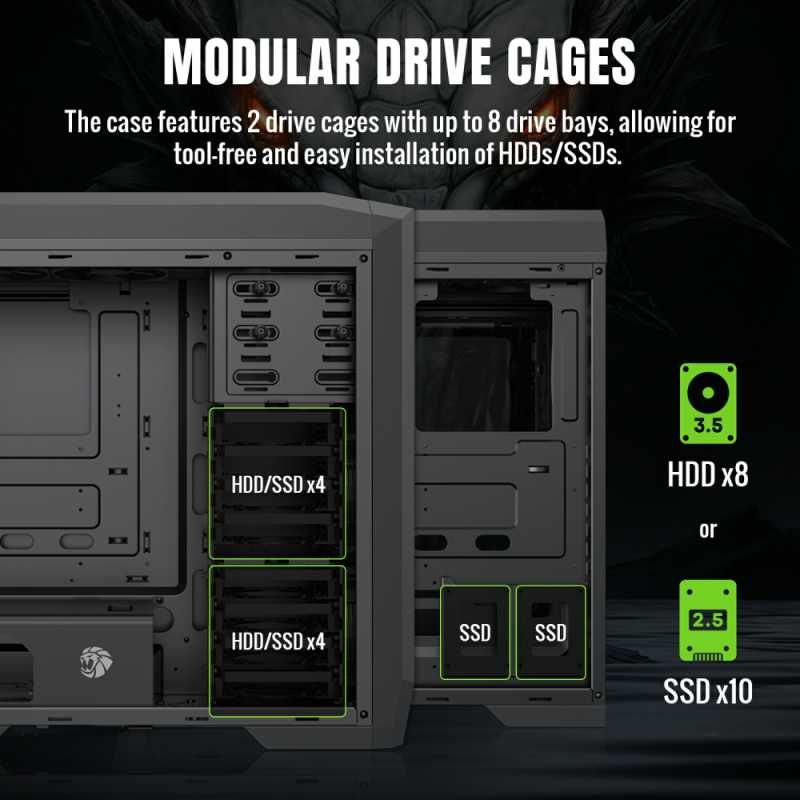 [НОВЫЙ] Корпус GameMax DRAGON KNIGHT 2 - Full Tower Gaming PC Case