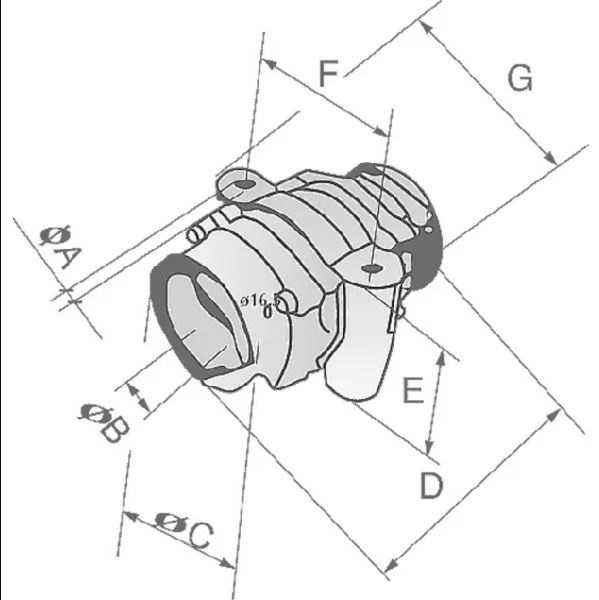 Lagar Disc pentru Ax de 40 mm