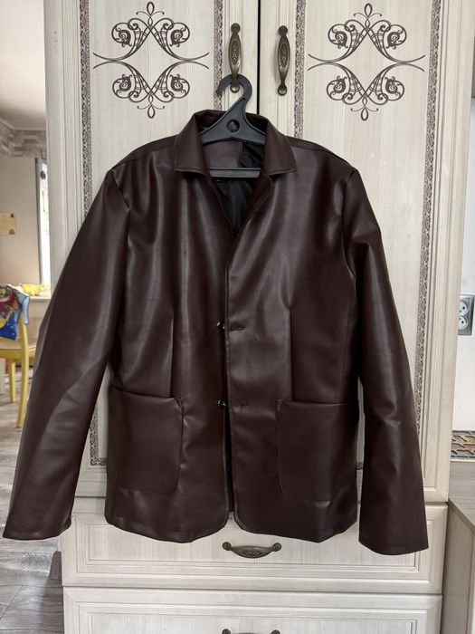 Пиджак мужской новый экокожа