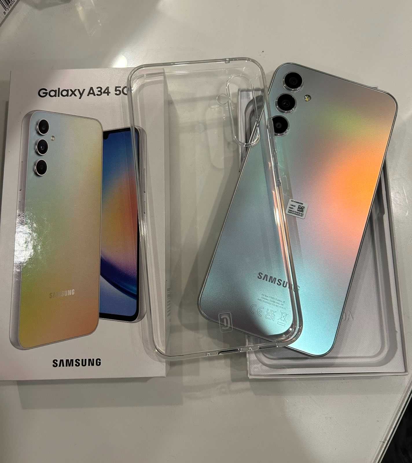 Samsung Galaxy A34 5G + CASEGLASS и Калъф