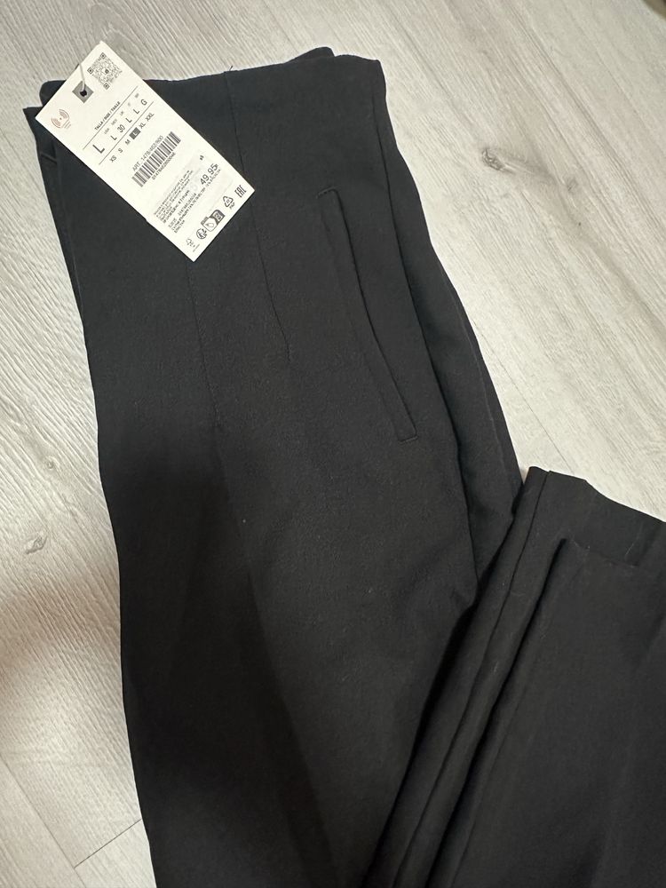 Zara черен панталон с етикет