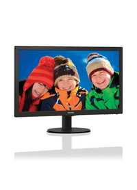 Monitor LED Philips 21.5", Wide, Full HD, DVI, Negru, 223V5LSB