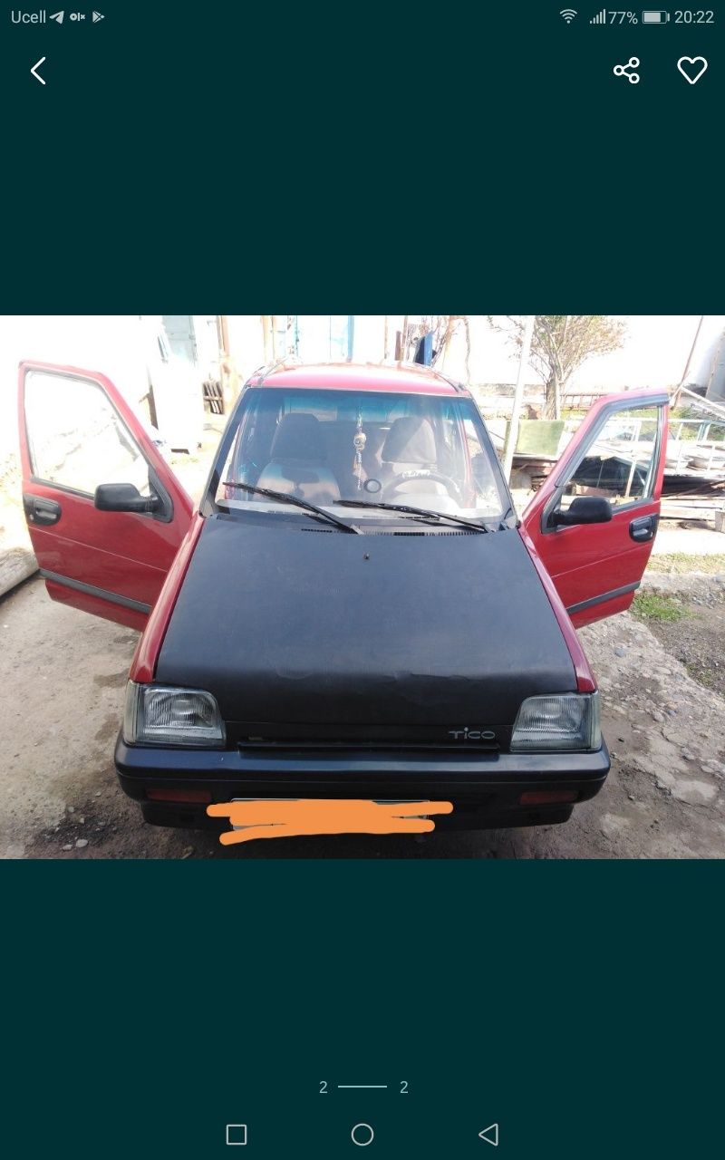 Тико автомашинаси сотилади. Холати яхши