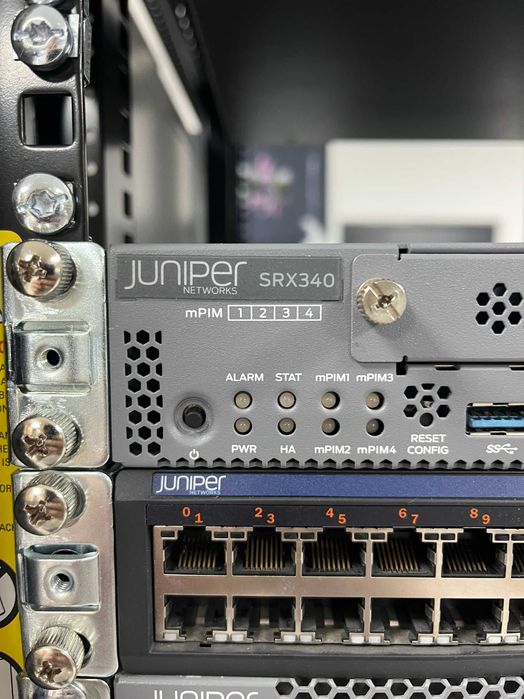 Juniper Switch EX2200 / EX3400 / EX4550 / EX2300 / EX4550 и SRX340