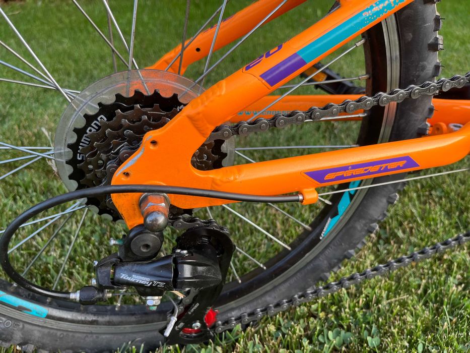 Bicicleta copii mtb CROSS Speedster Girl 20 - Portocaliu | 6-8 ani