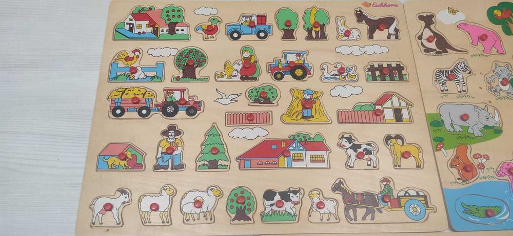 Пъзели и куфар за рисуване