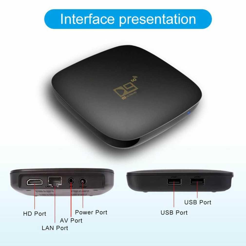 TV BOX D9 4K Смарт телевизия