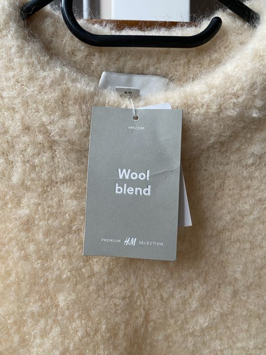 H&M вълнен топ/потник/пуловер без ръкав